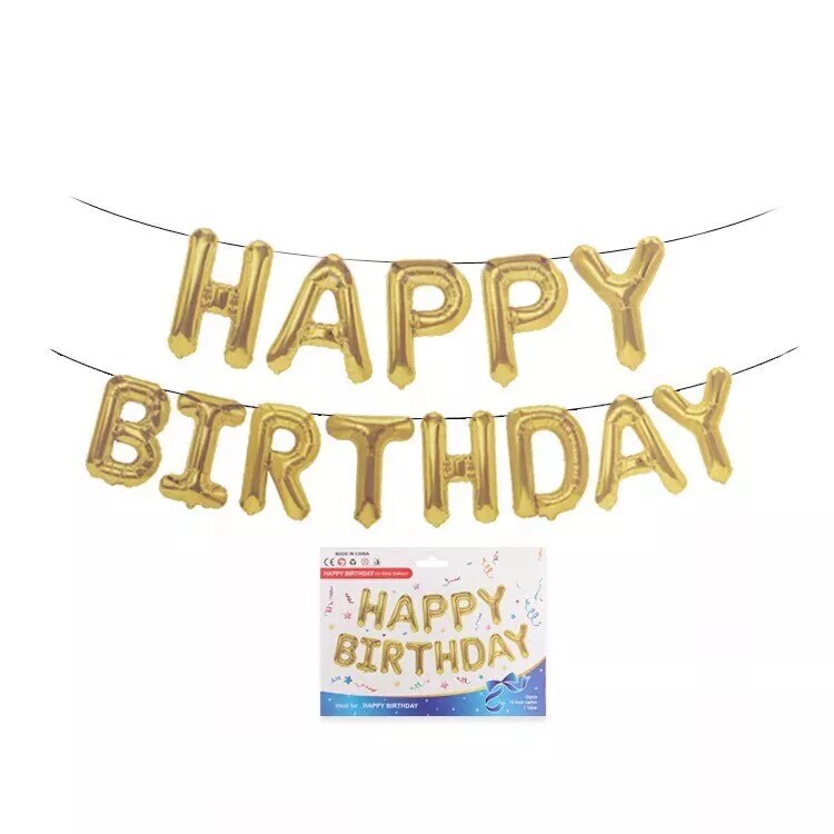 Kitcheniva Happy Birthday Foil Letter Balloons Party Decor 16&#x22; 13 Pcs