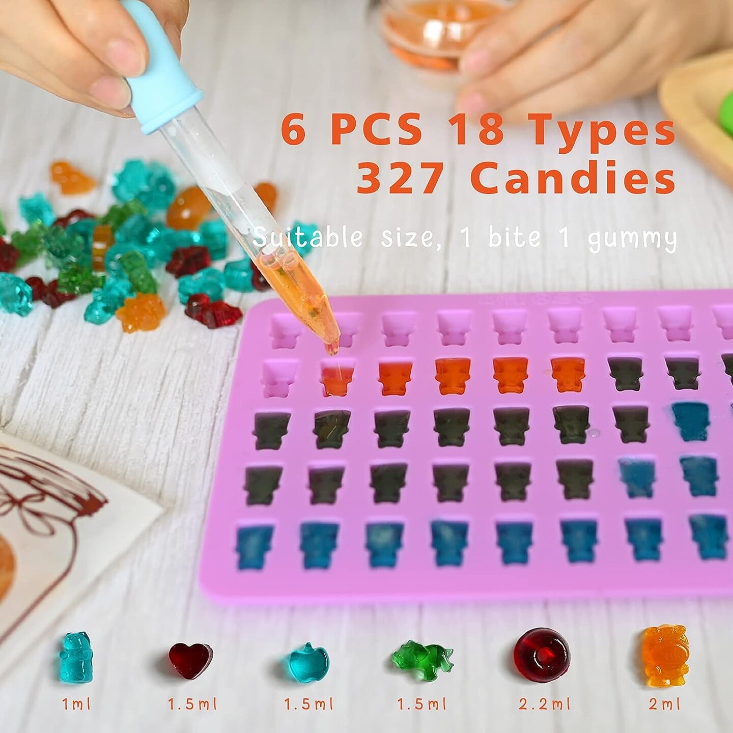 Silicone Gummy Bear Molds Set