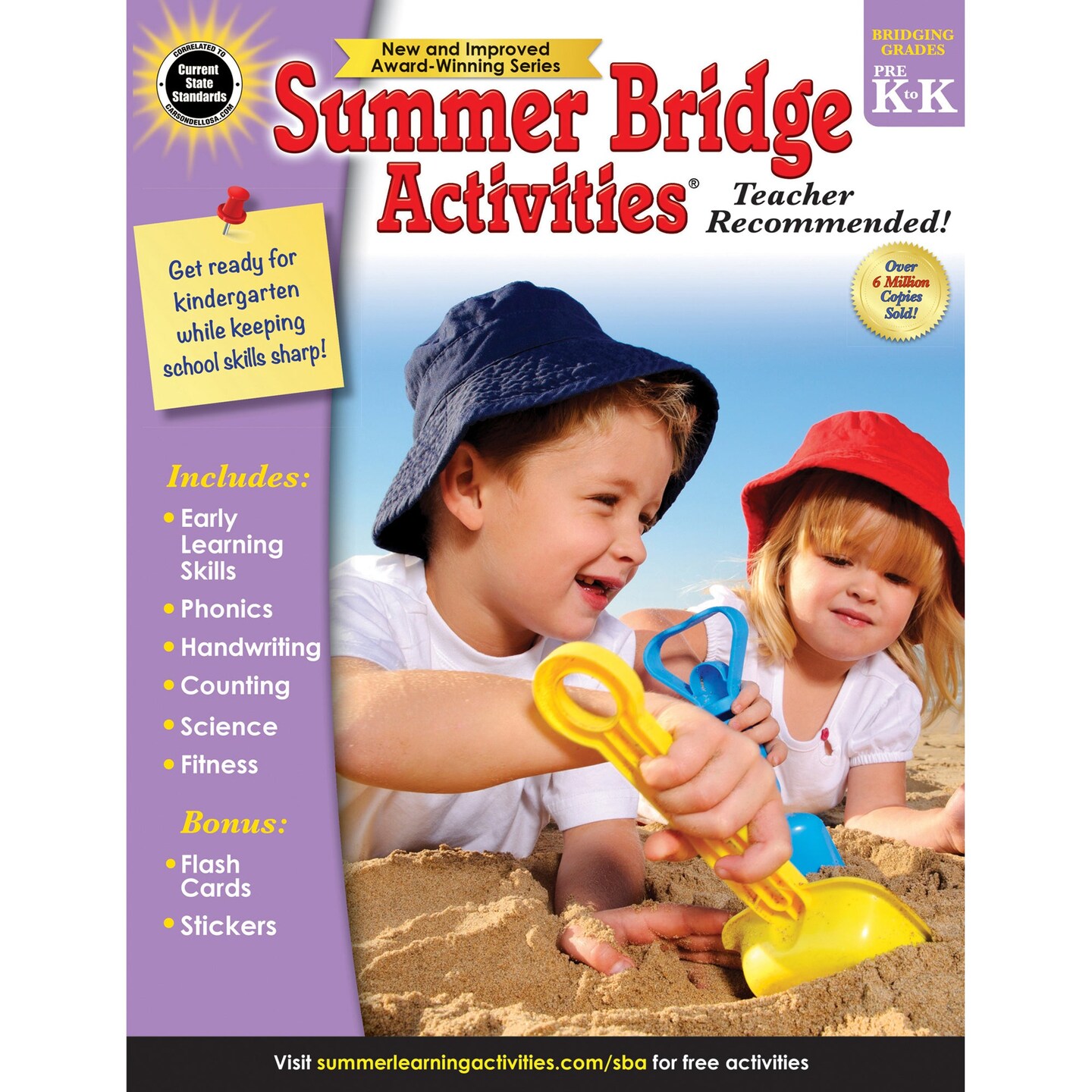 Summer Bridge Activities&#xAE; Workbook, Grade PK-K, Paperback