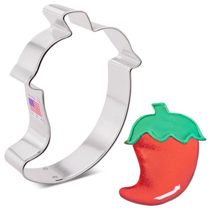 Ann Clark Chili Pepper Red Hot Cookie Cutter, 4&#x22;