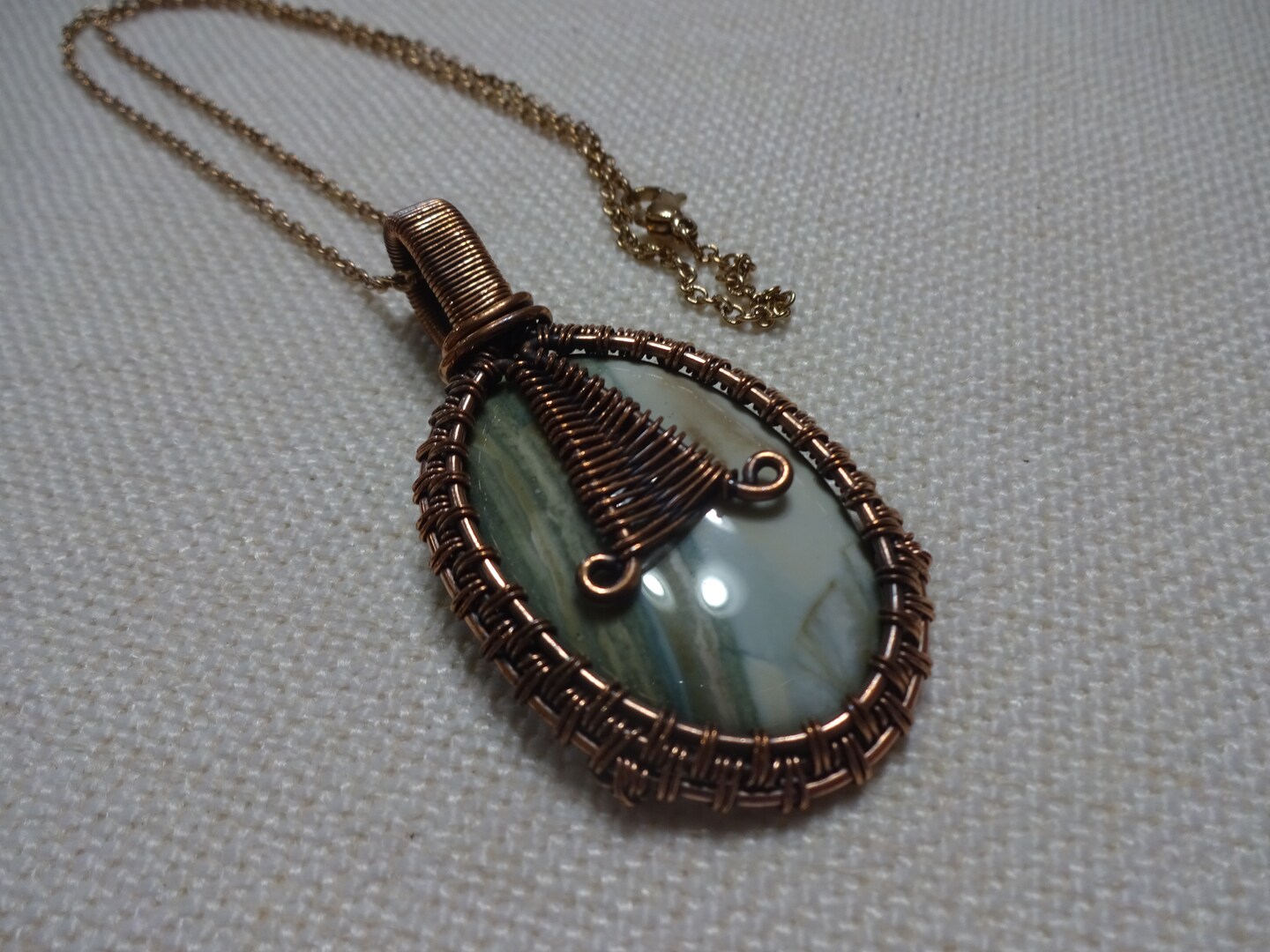 Dendritic Opal orders Wrapped in Antiqued Copper