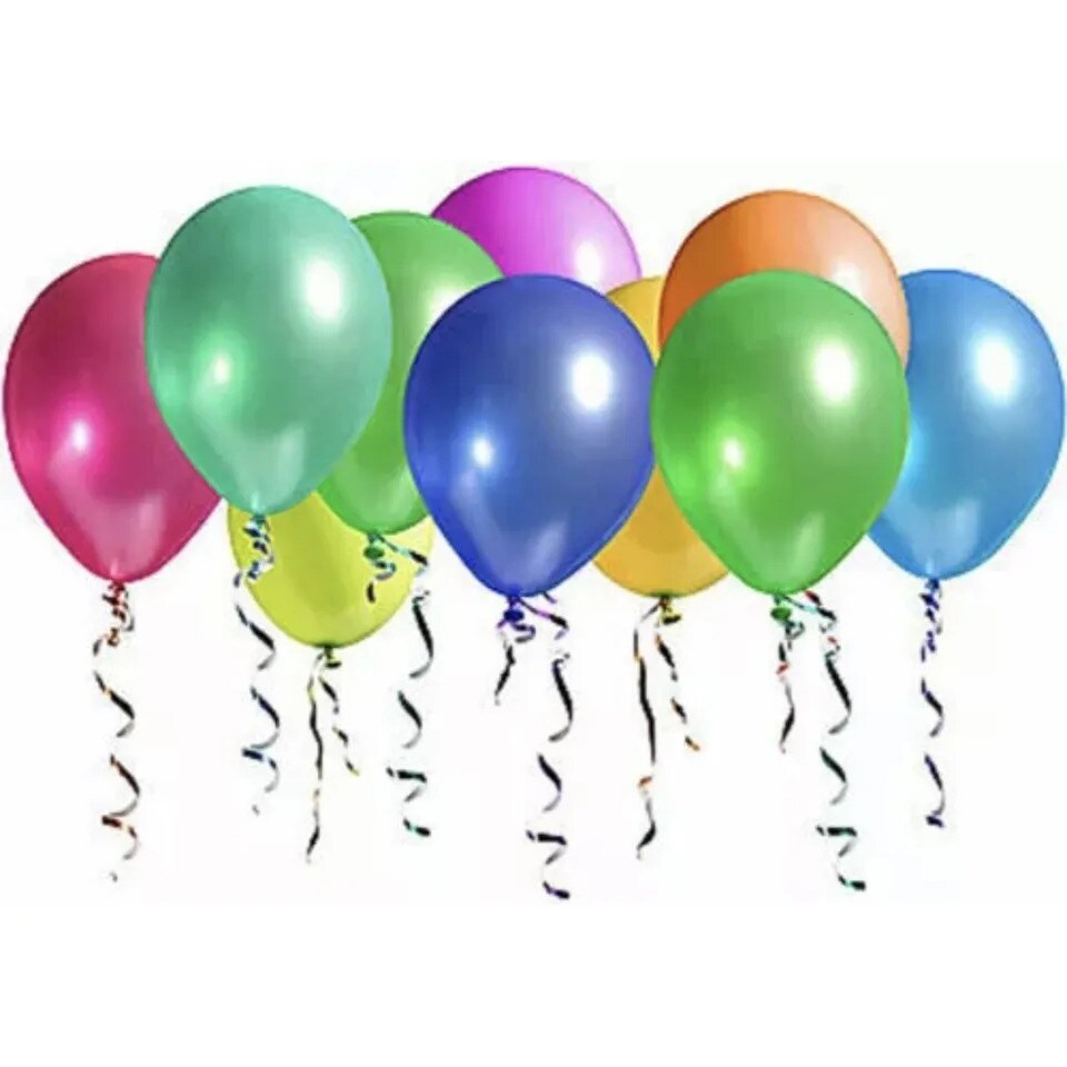100 PCS 10 Inches Colorful Latex Balloon