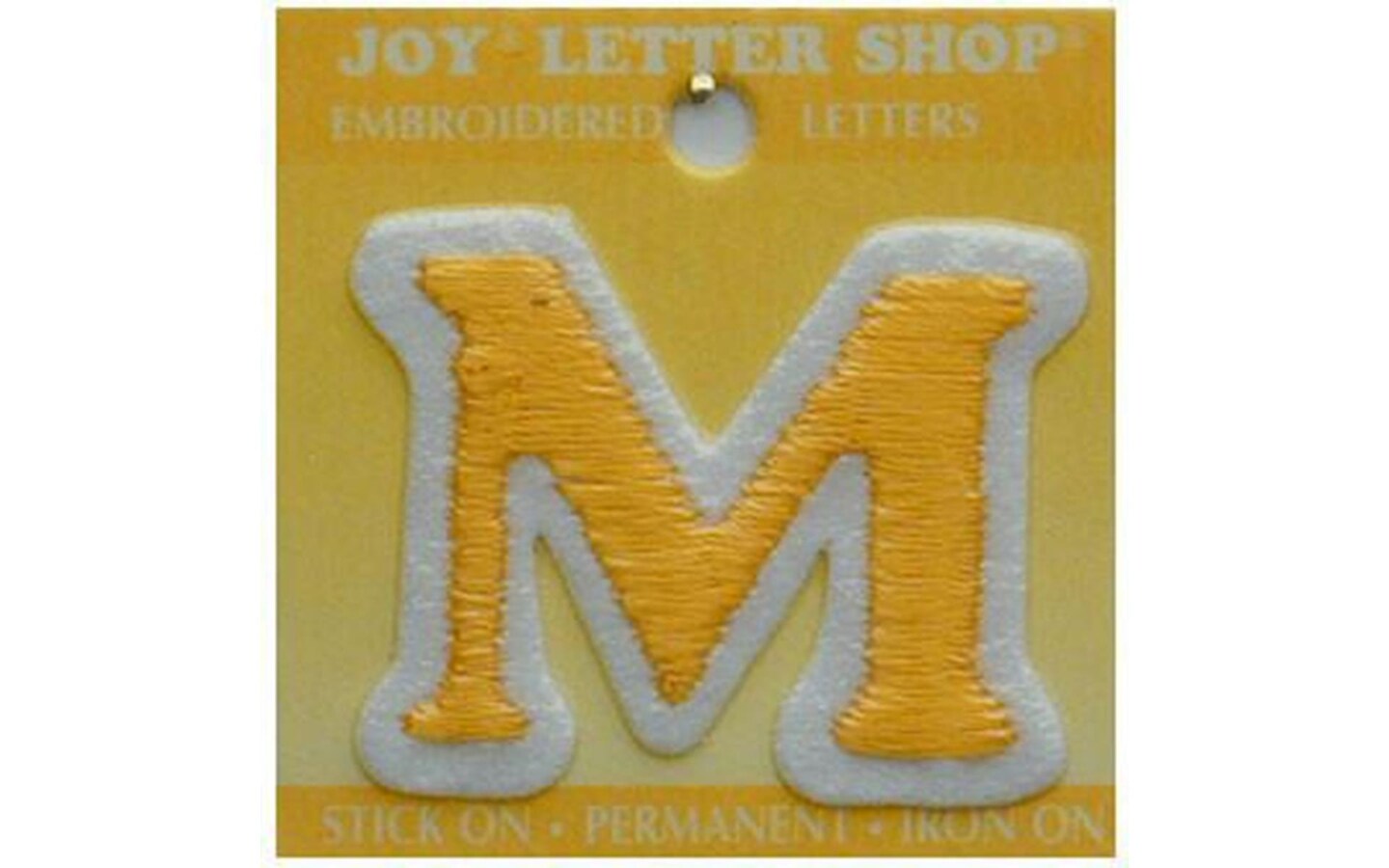 Joy Applique Letter Iron On Cooper 1.5&#x22; Gold M