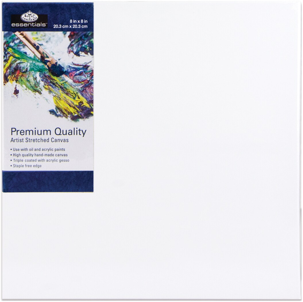 Royal Langnickel essentials(TM) Premium Stretched Canvas-8"x8"