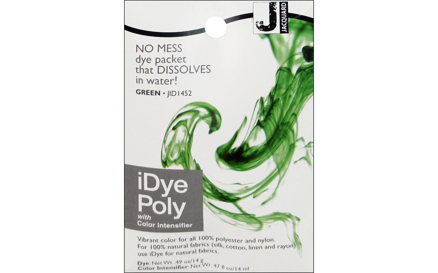 Jacquard iDye Poly Green Fabric Dye No Mess Water Dissolving JID1452 New