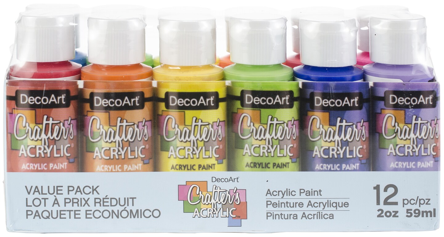 Decoart Crafter's Acrylic Value Pack 12/PkgBrights Michaels