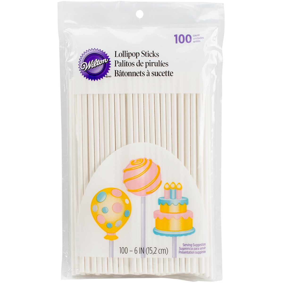 Wilton Lollipop Sticks 100/Pkg-6&#x22;