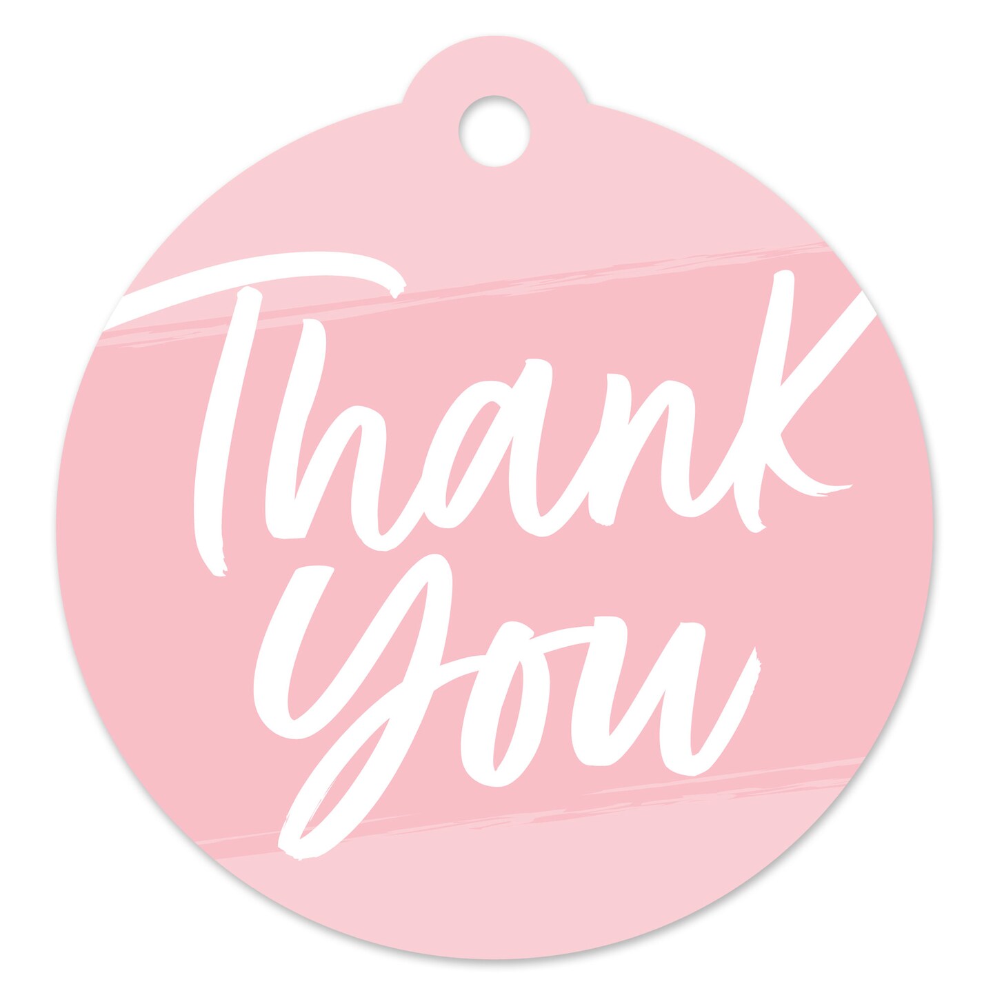 Big Dot of Happiness Pink Elegantly Simple - Guest Party Favor Gift Tags (Set of 20)