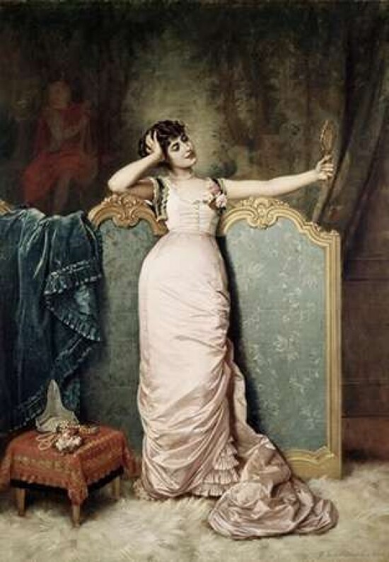 Admiring Herself Poster Print by Auguste Toulmouche - Item # VARPDX280580