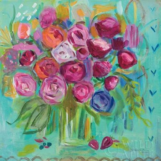 Pink Peonies Poster Print by Farida Zaman - Item # VARPDX32159HR