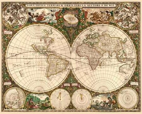 World Map Poster Print by Frederick De Wit - Item # VARPDX379299