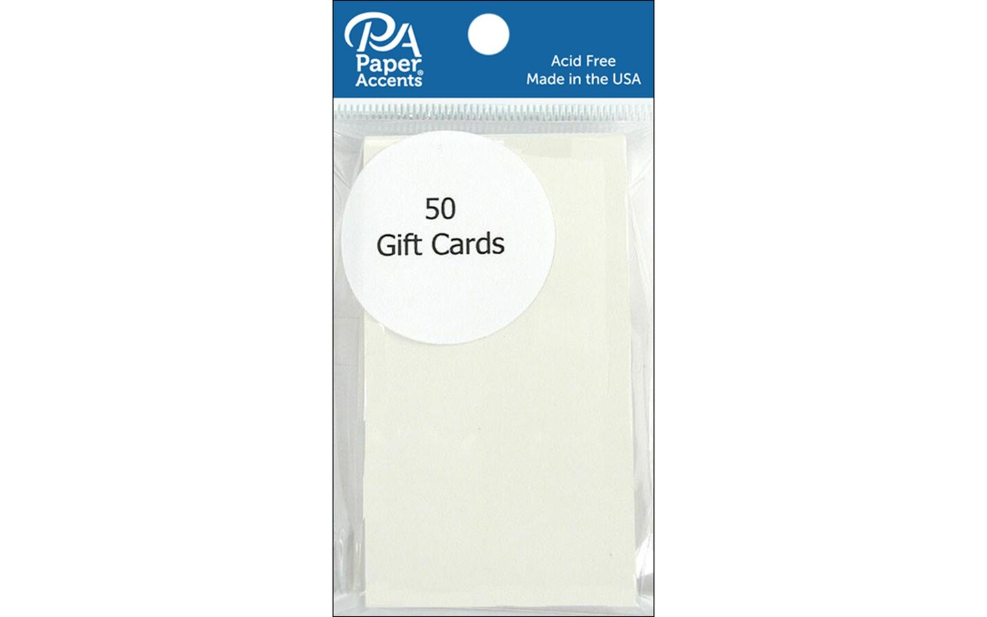 Gift Card 2x3.5 50pc Cream