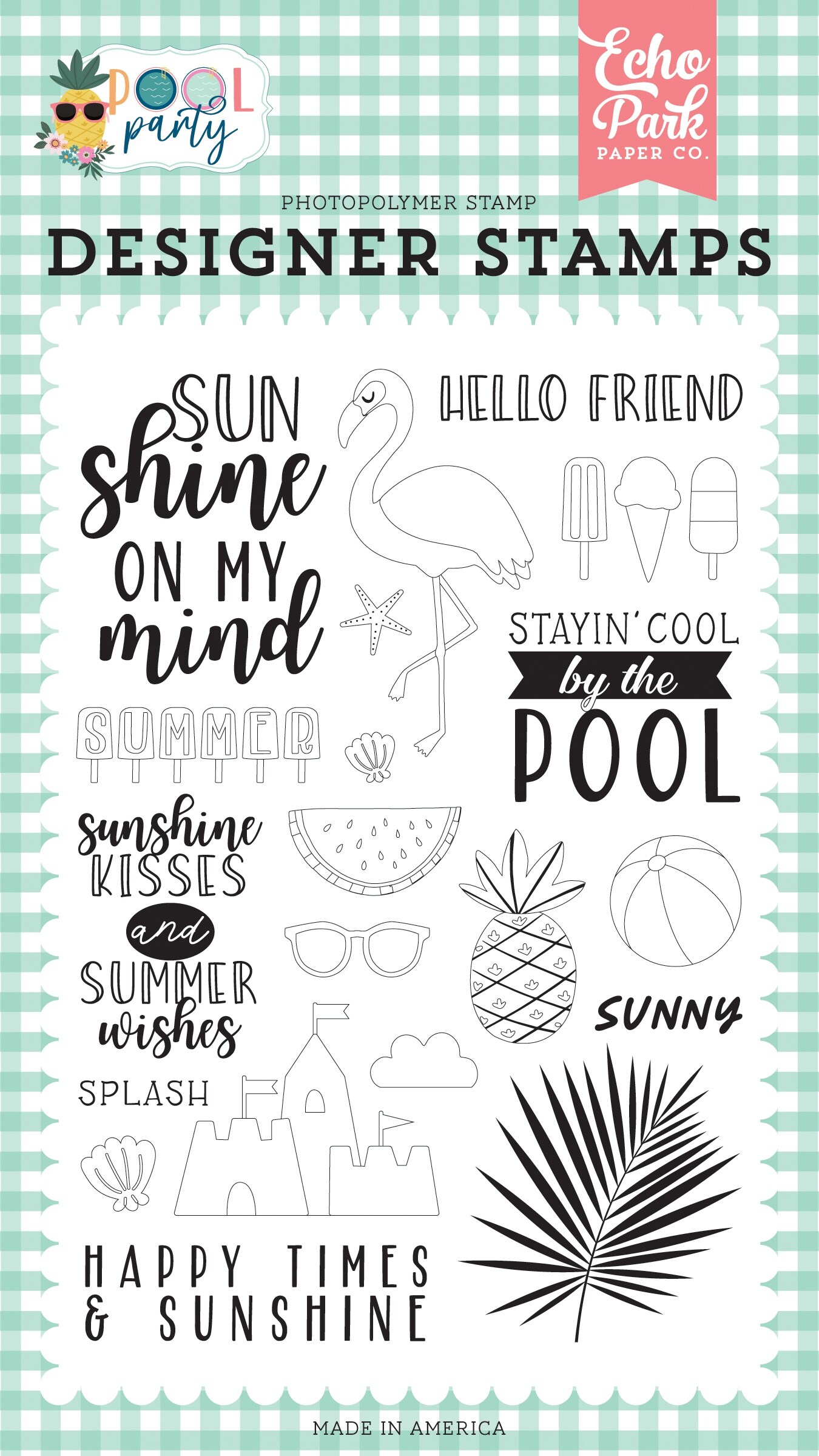 Echo Park Stamps-Sunshine Kisses