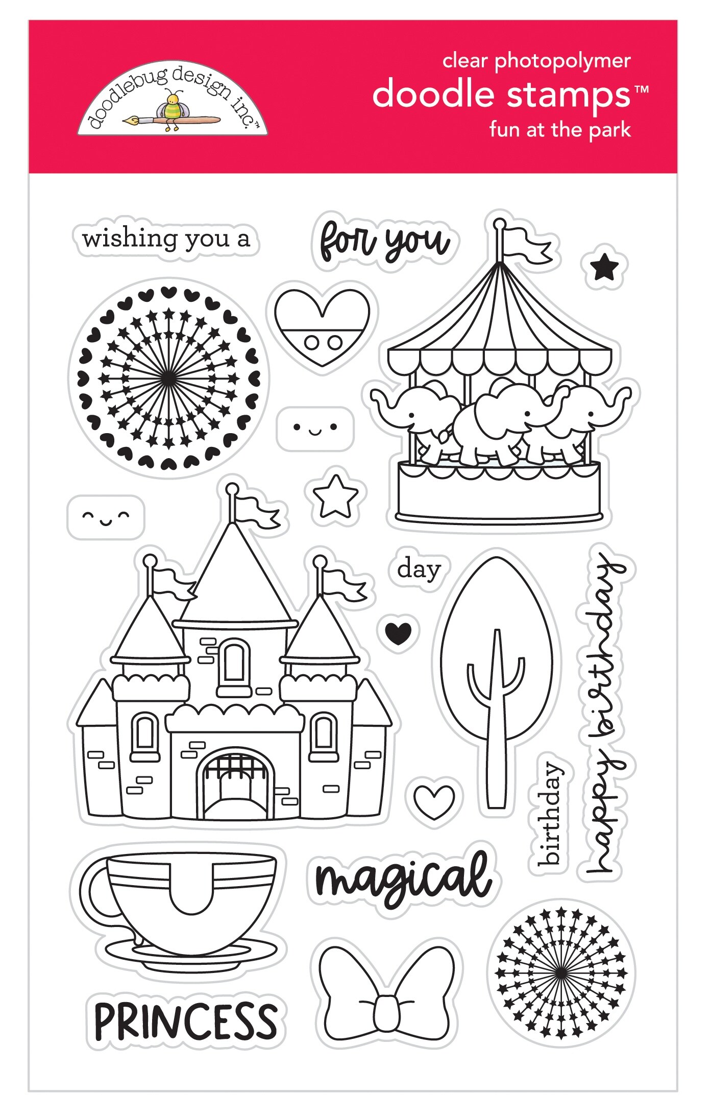 Doodlebug Clear Doodle Stamps-Fun At The Park