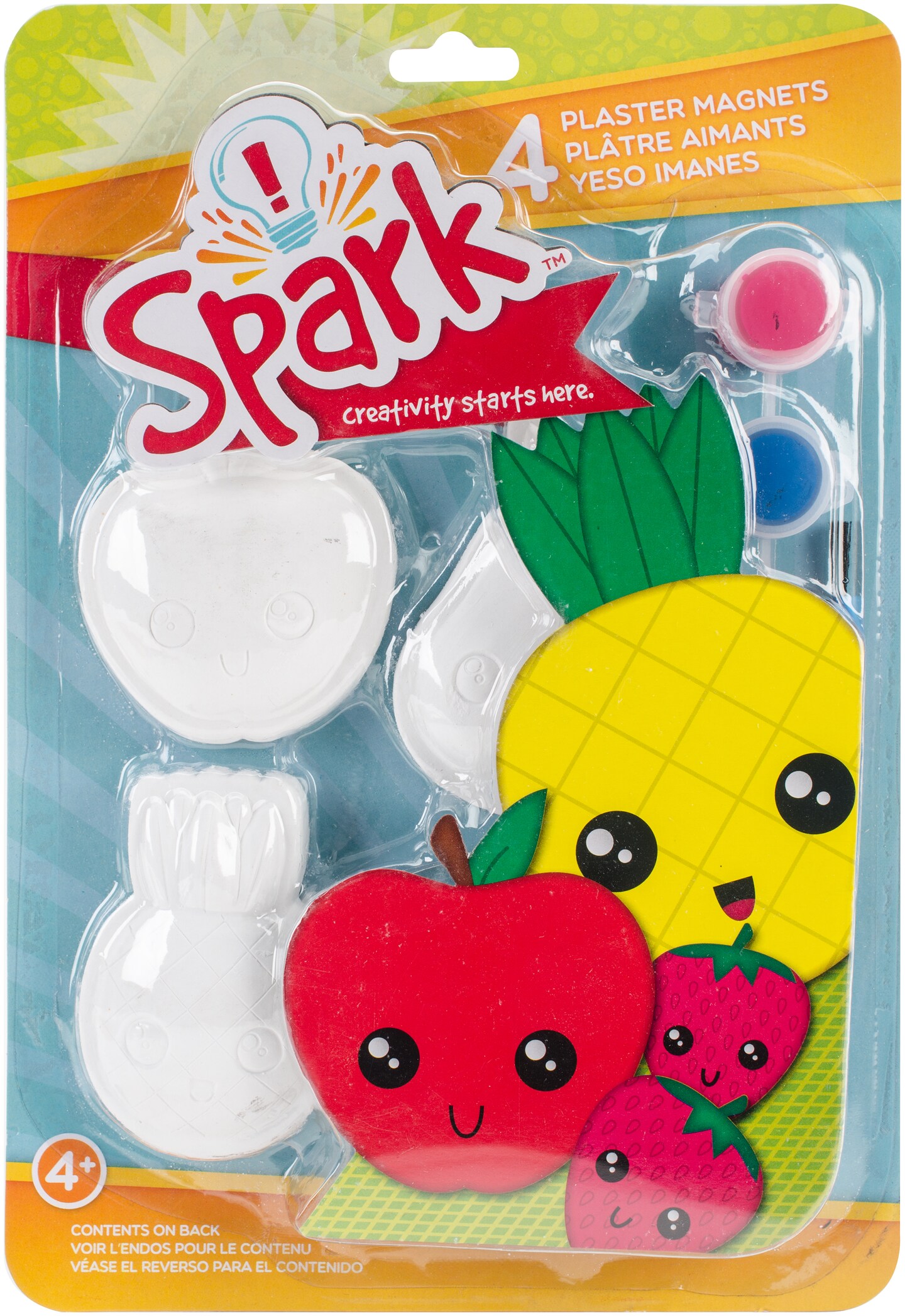 Colorbok Spark Plaster Magnet Kit-Fruit