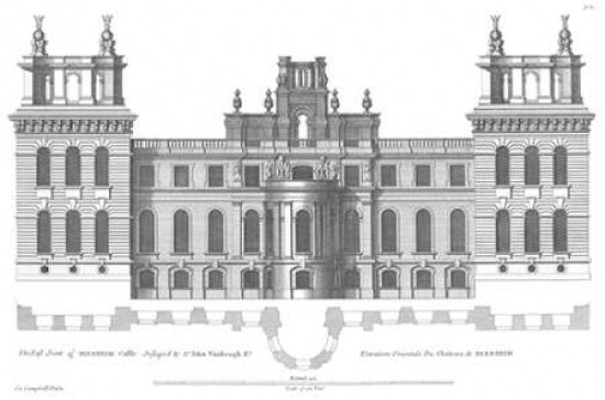 Elevation, East Front Blenheim Palace Poster Print by  Colin Campbell - Item # VARPDXVB19