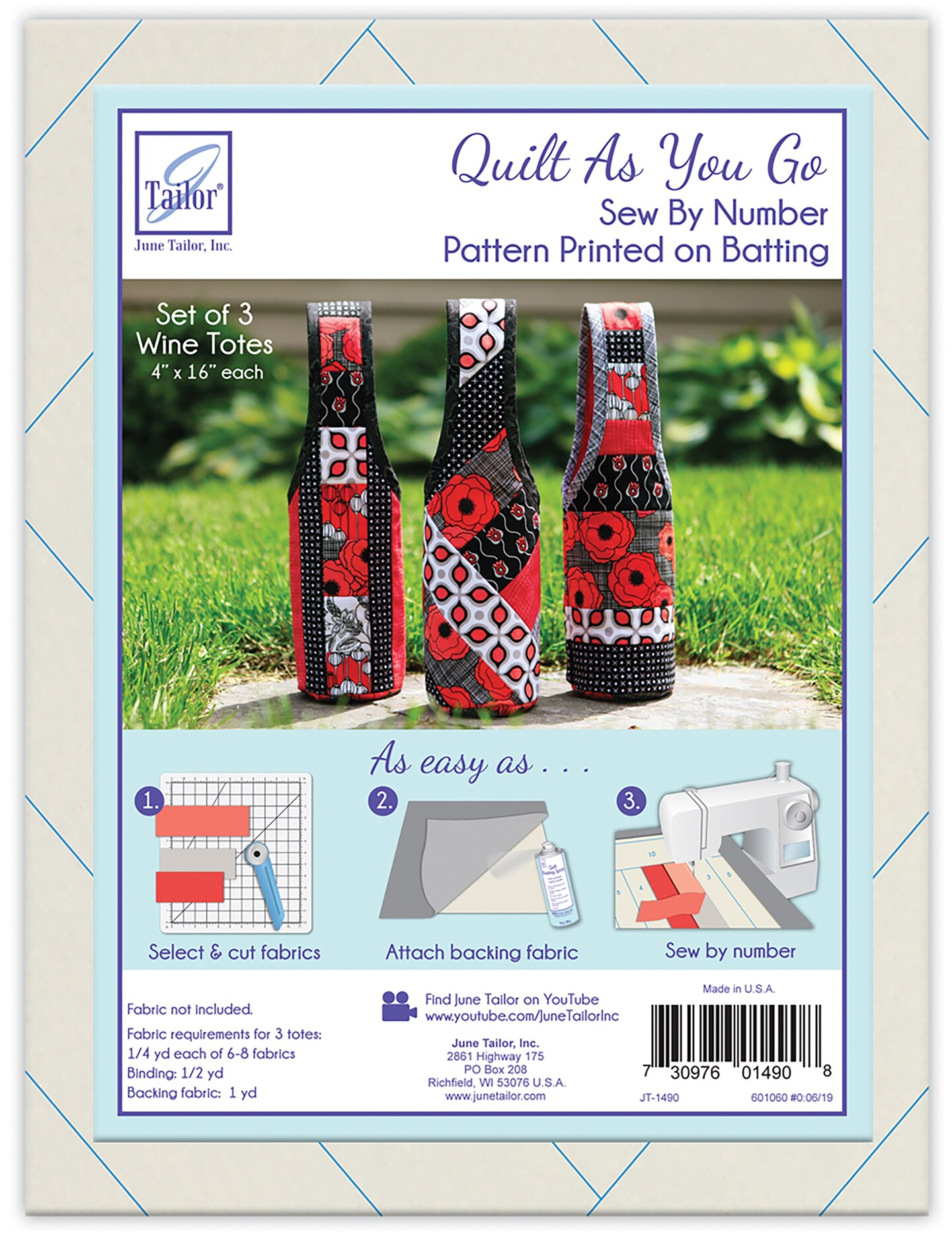 June tailor quilt as you go tote bag hot sale