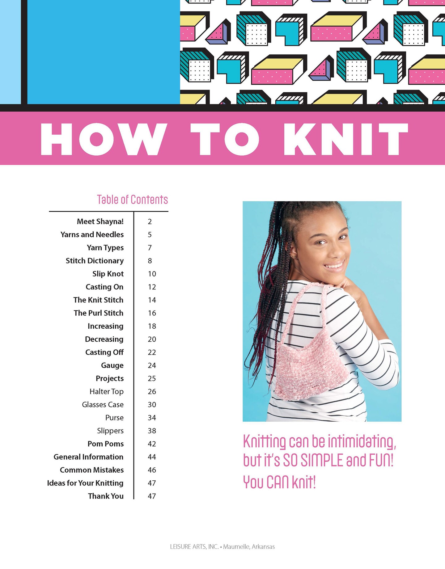 Leisure Arts How To Knit Knitting Book