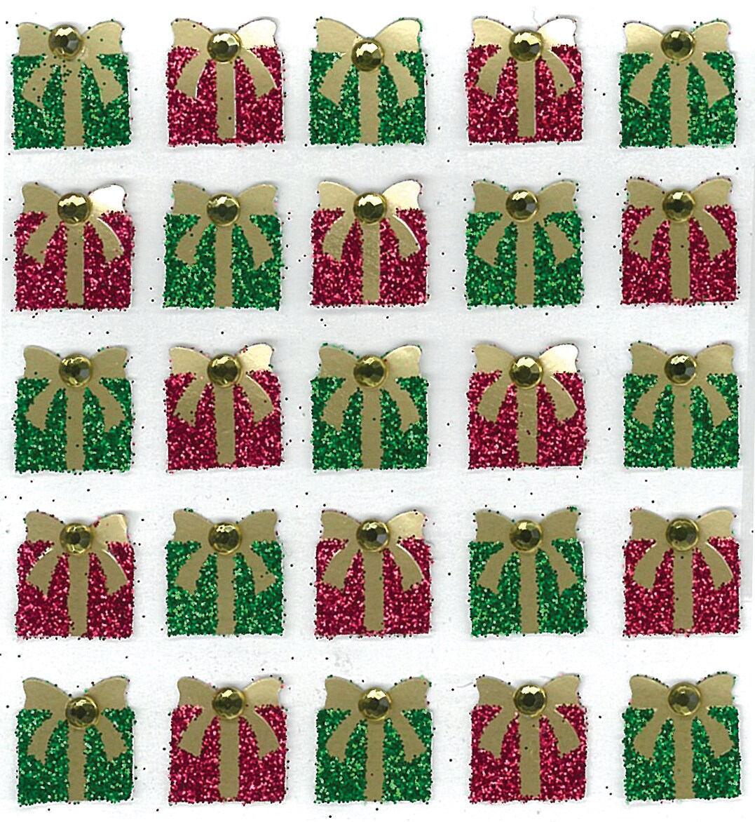 Jolee&#x27;s Cabochon Dimensional Repeat Stickers - Christmas Present, 25pcs