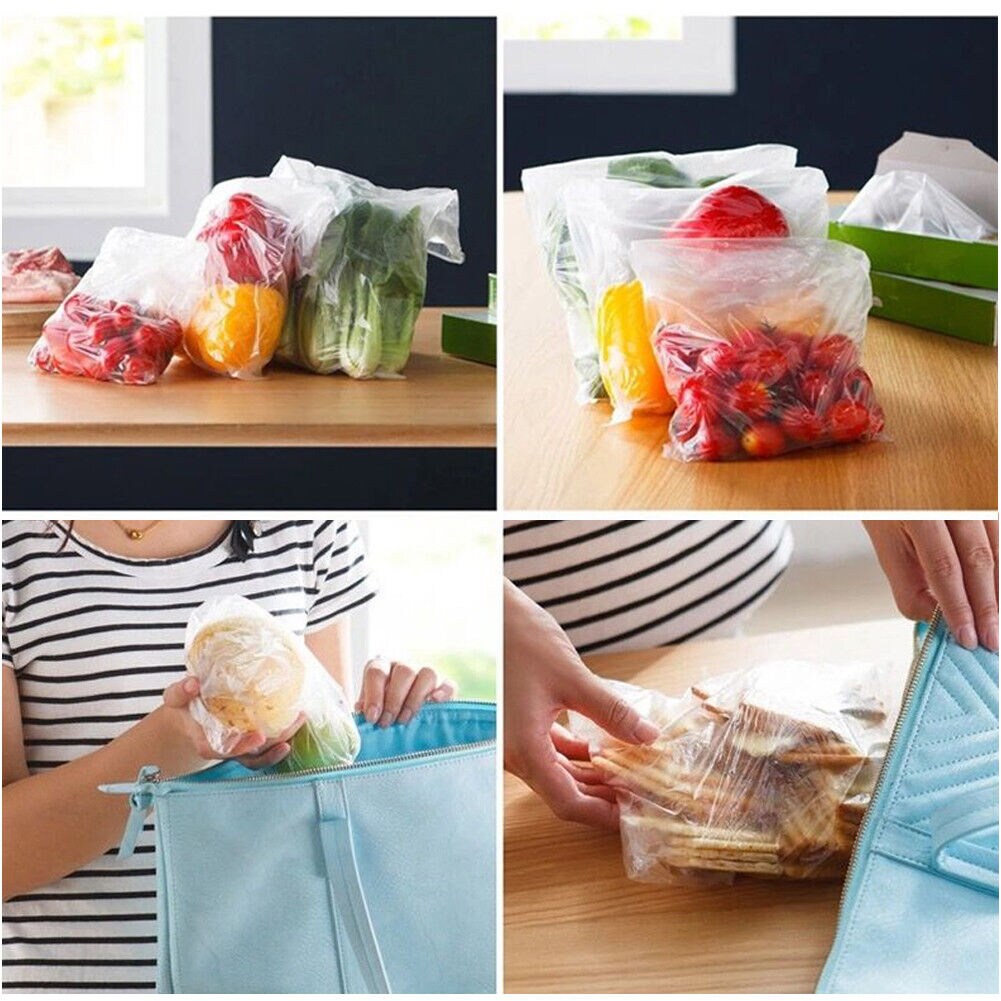 Kitcheniva Plastic Produce Clear Bag 12&#x22;x20&#x22; 350 Bags/Roll
