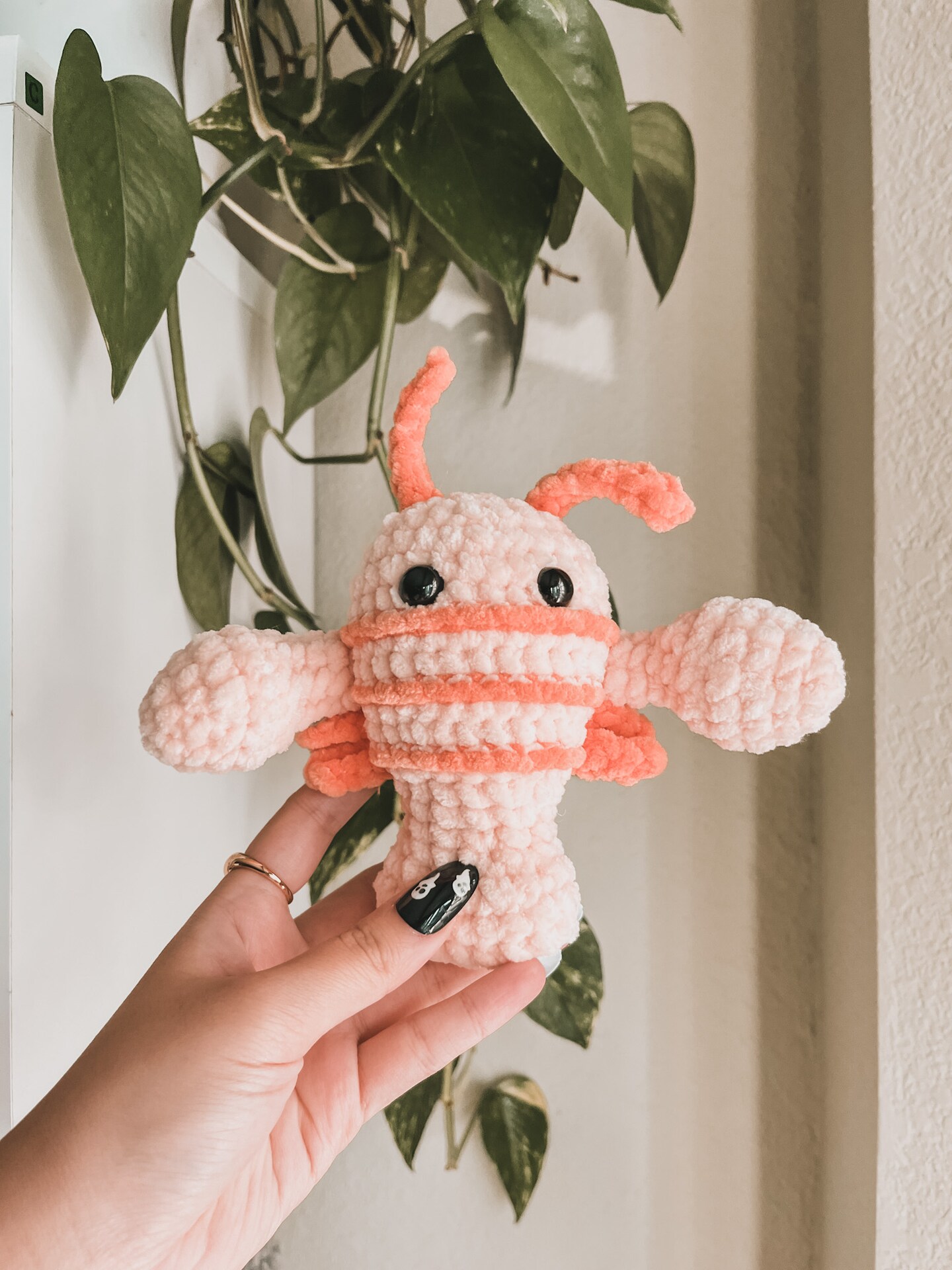 Creamsicle Lobster Crochet Plush Amigurumi Stuffed Animal 260064057449250816
