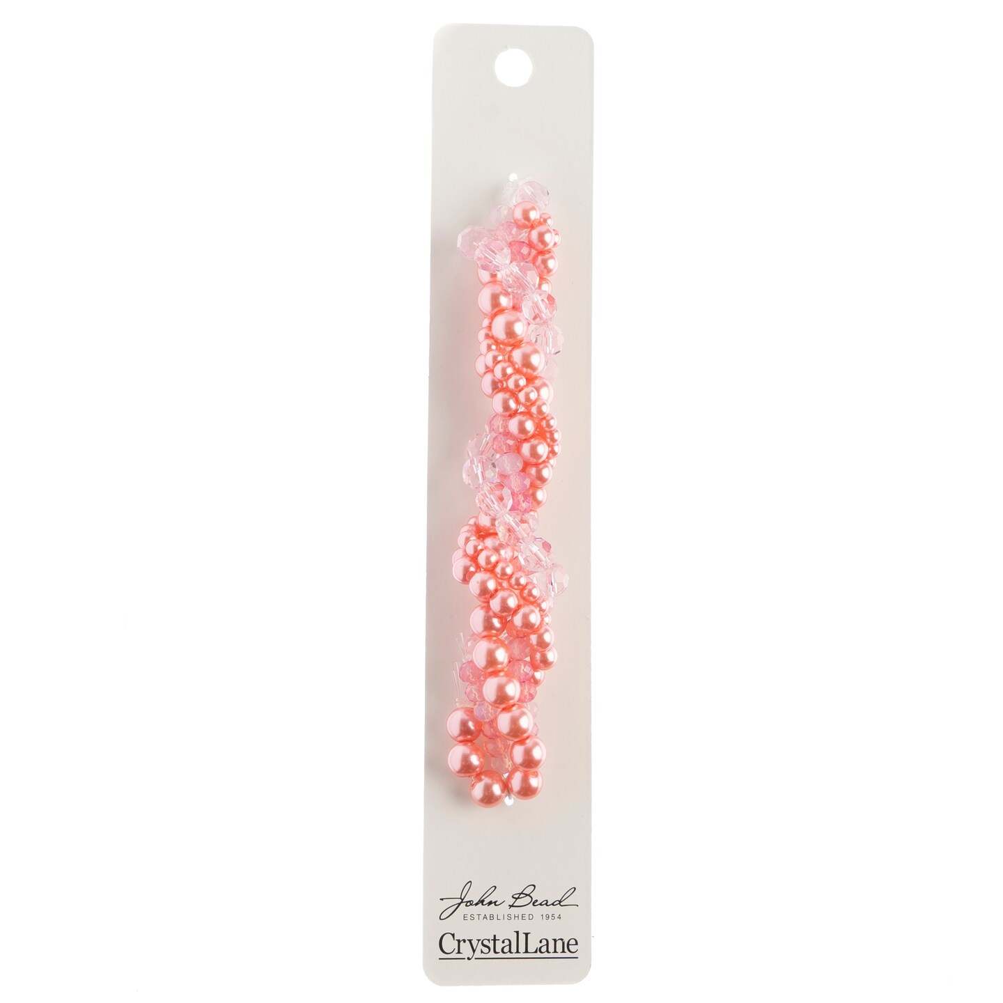 Crystal Lane DIY Waxflower Twisted Glass & Pearls Beads, 5 Strands