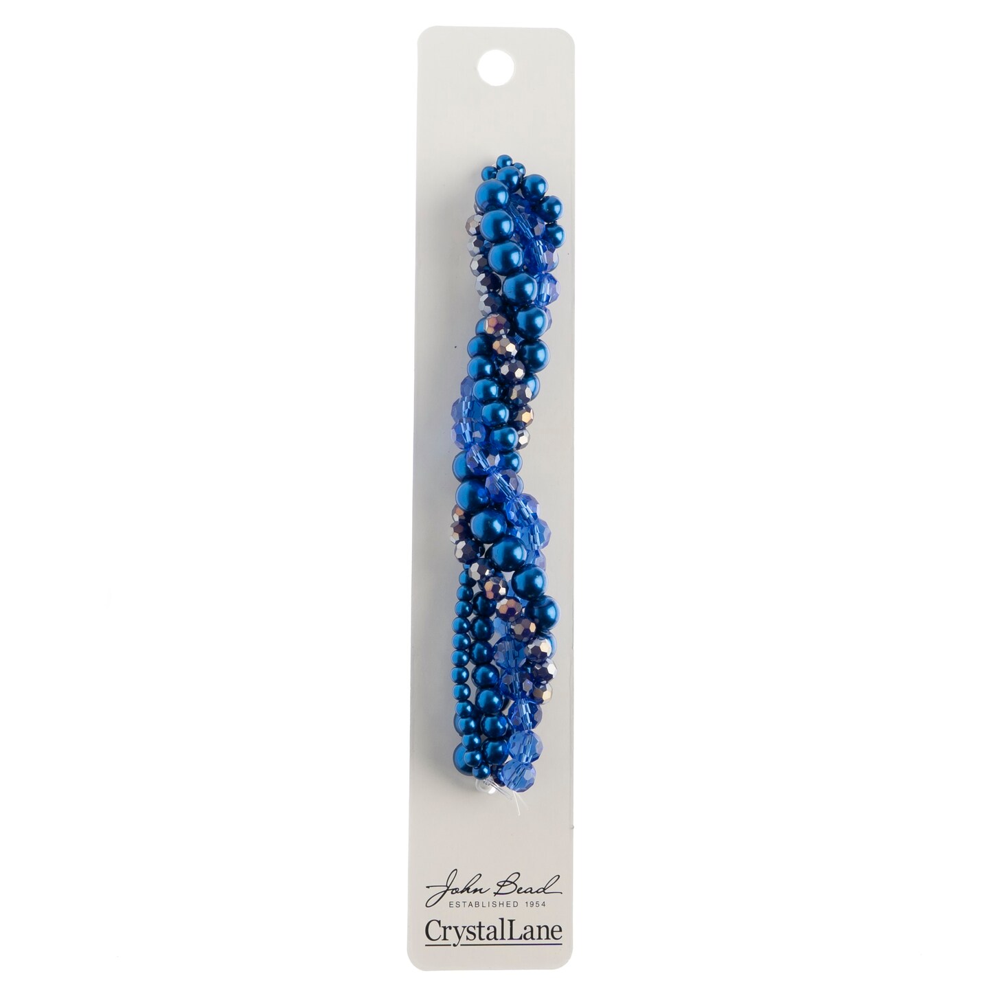 Crystal Lane DIY Siberian Squill Twisted Glass & Pearls Beads, 5 Strands