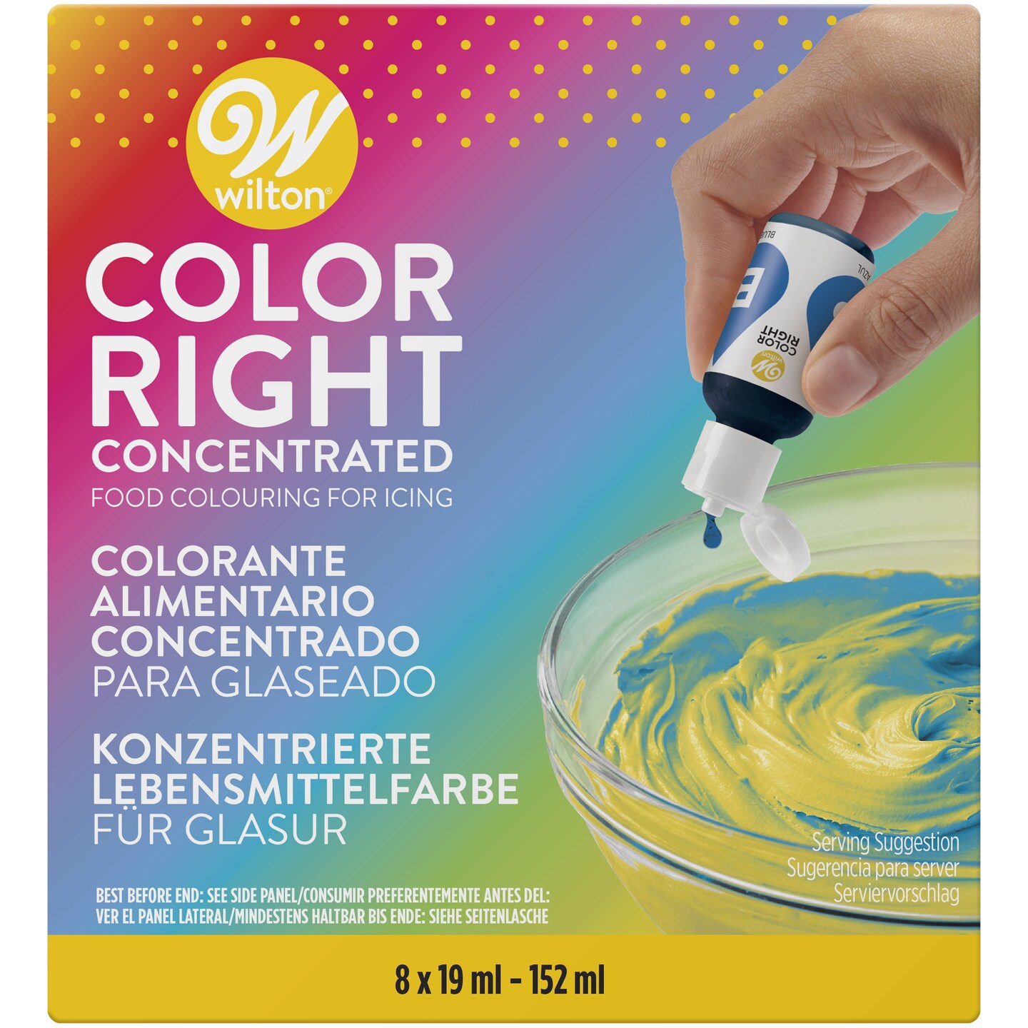 Wilton Color Right Performance Color System 19ml 8/Pkg-Assorted Colors