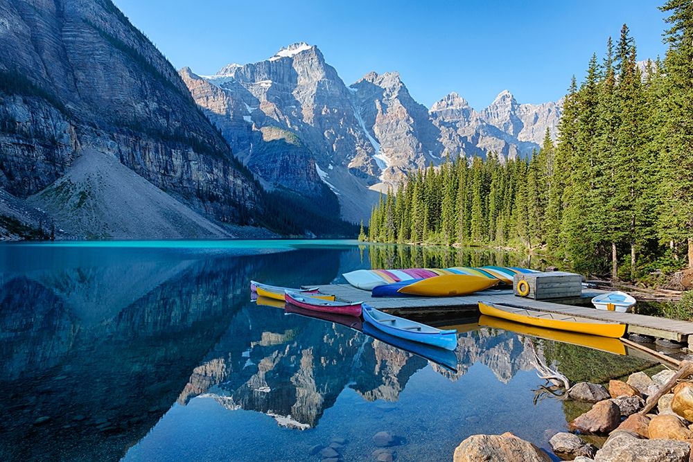 Banff Canoe Dock Poster Print by Danita Delimont - Item # VARPDX40061