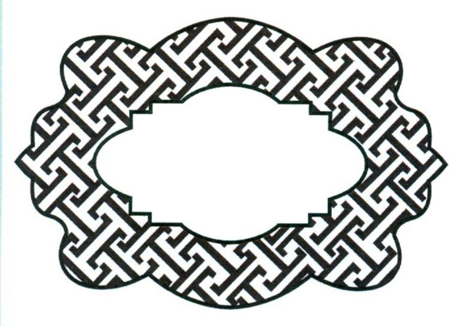 Creative Expressions CE Foam Stamps - Greek Key