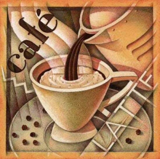 Cappuccino and Cafe A Poster Print by Teddy Edinjiklian - Item # VARPDXCC2449A