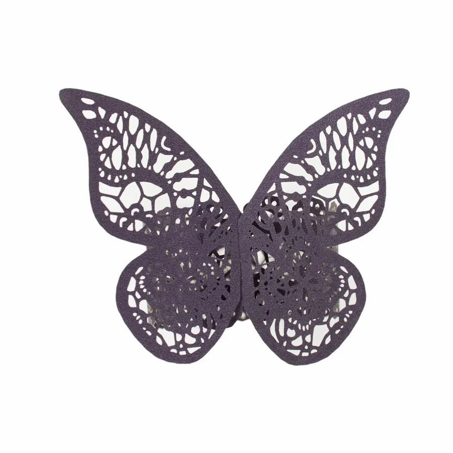 12 Laser Cut Butterfly Napkin Rings