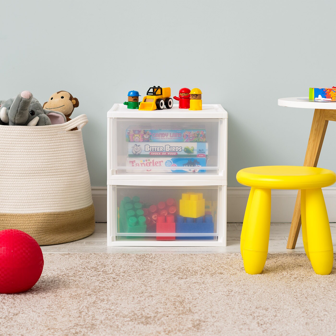 IRIS USA Stackable Modular Plastic Storage Drawers