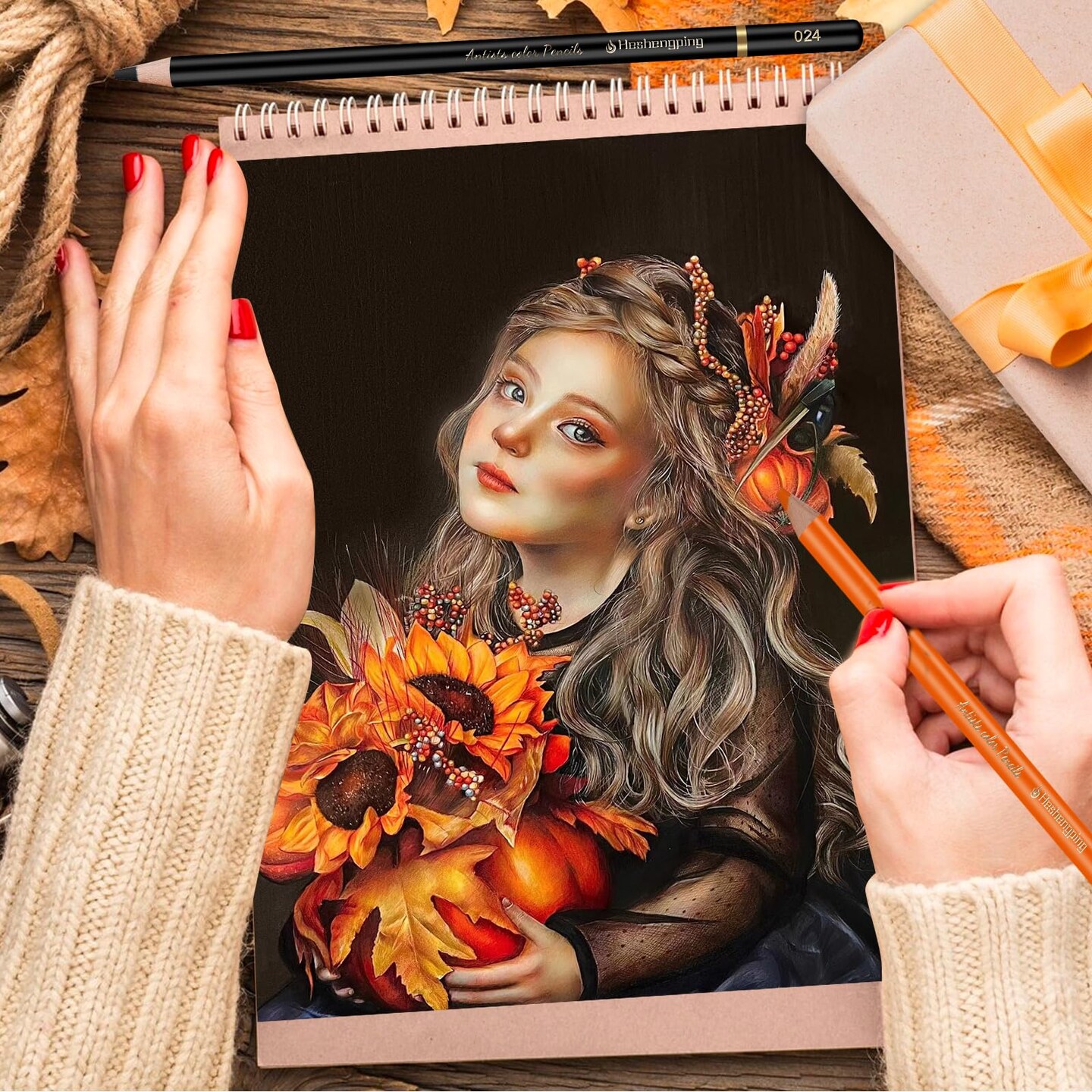 72 Colors Colored Pencils Set for Adult Coloring Books, Professional Numbered Art Supplies Drawing Pencils kit for Sketching Coloring Soft Oil Based Cores Ideal for Adults Teens Beginners