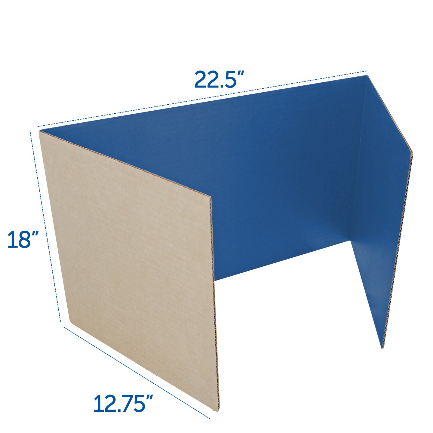 Flipside Products 18”x 48” Study Carrels, Privacy Boards, Student Privacy and Focus Booth for The Classroom, Desk Divider