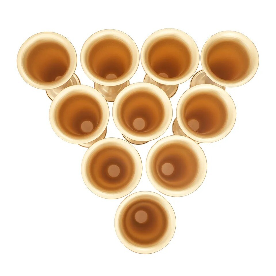 10 Pcs Tabletop Metal Wedding Flower Trumpet Vase ,Table Decorative Centerpiece