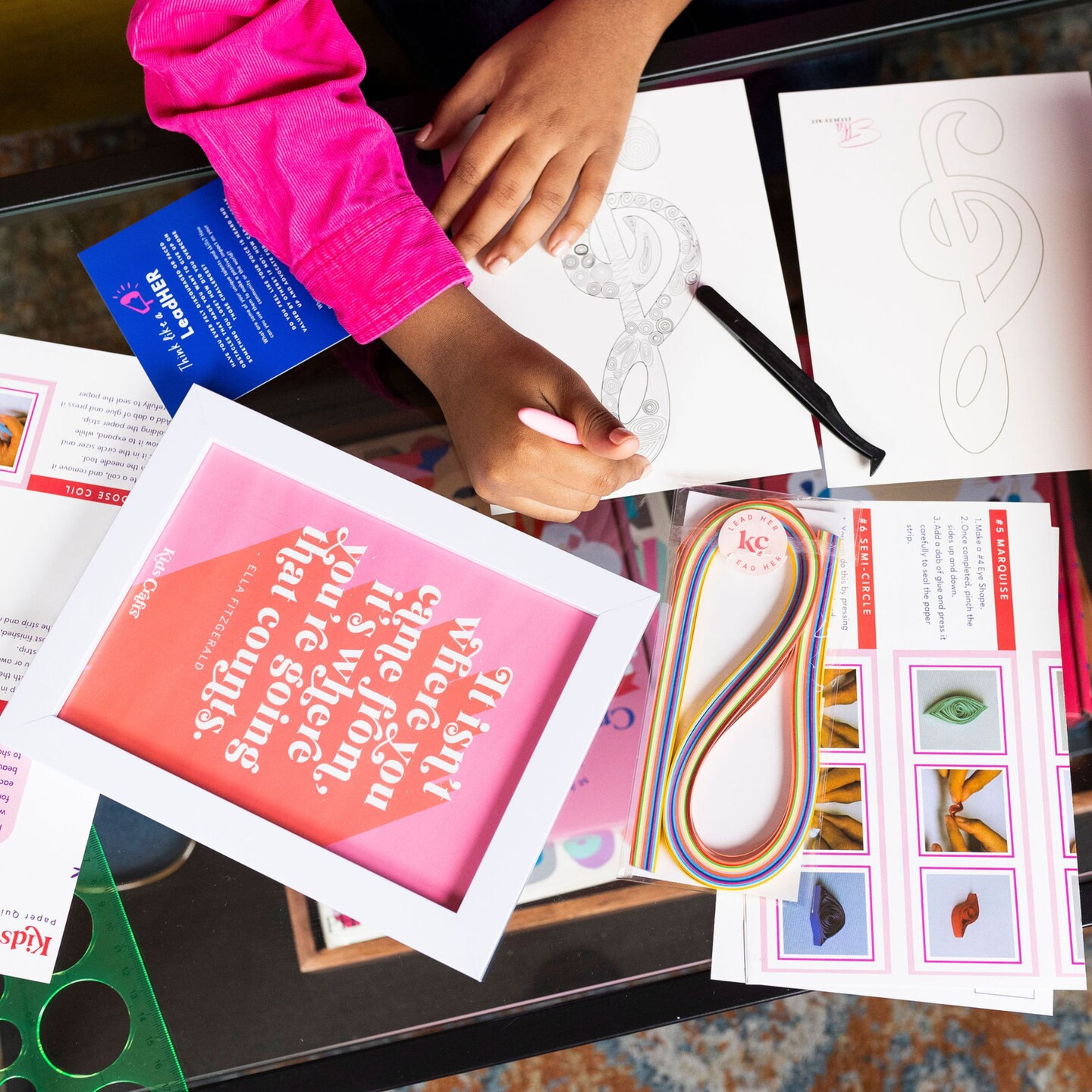 Kids Crafts Paper Quilling Craft Kit for Kids