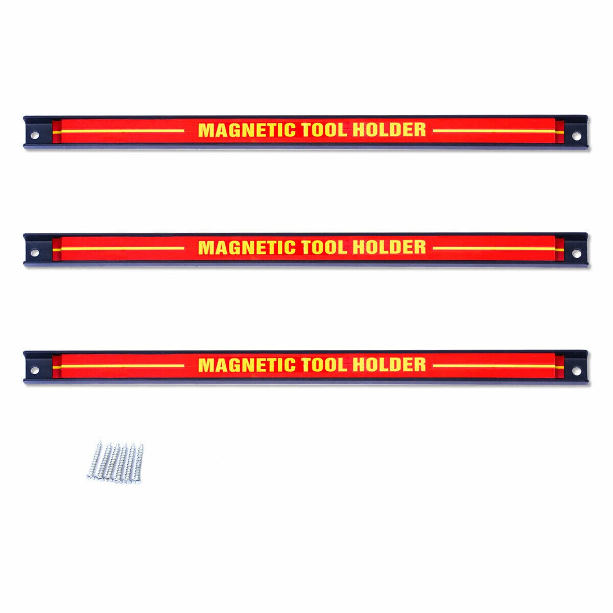 3 Pcs 18 Magnetic Tool Holder Bar Organizer Storage Rack Knife Wrench Pilers
