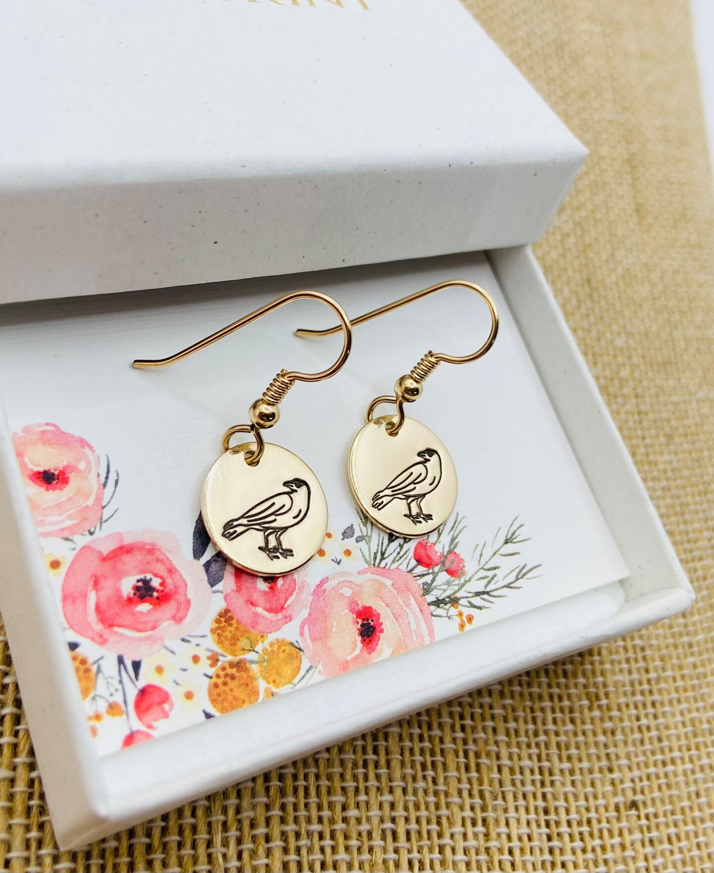 Raven Earrings, Crow Jewelry, Bird Jewelry, Loves Ravens Gift