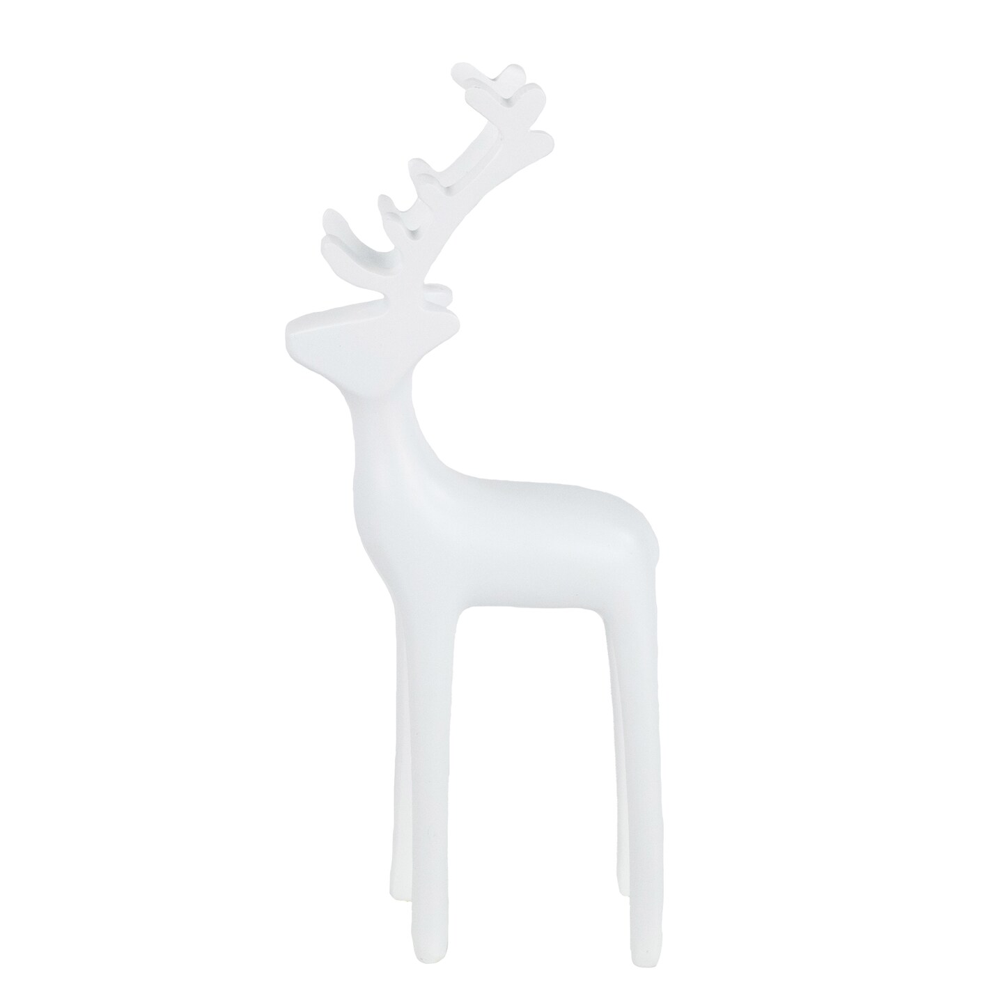 Northlight Solid Petite Reindeer Christmas Decoration - 8.25" - White