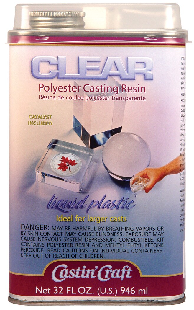 Castin Craft Clear Polyester Casting Resin with Catalyst, 32 oz.