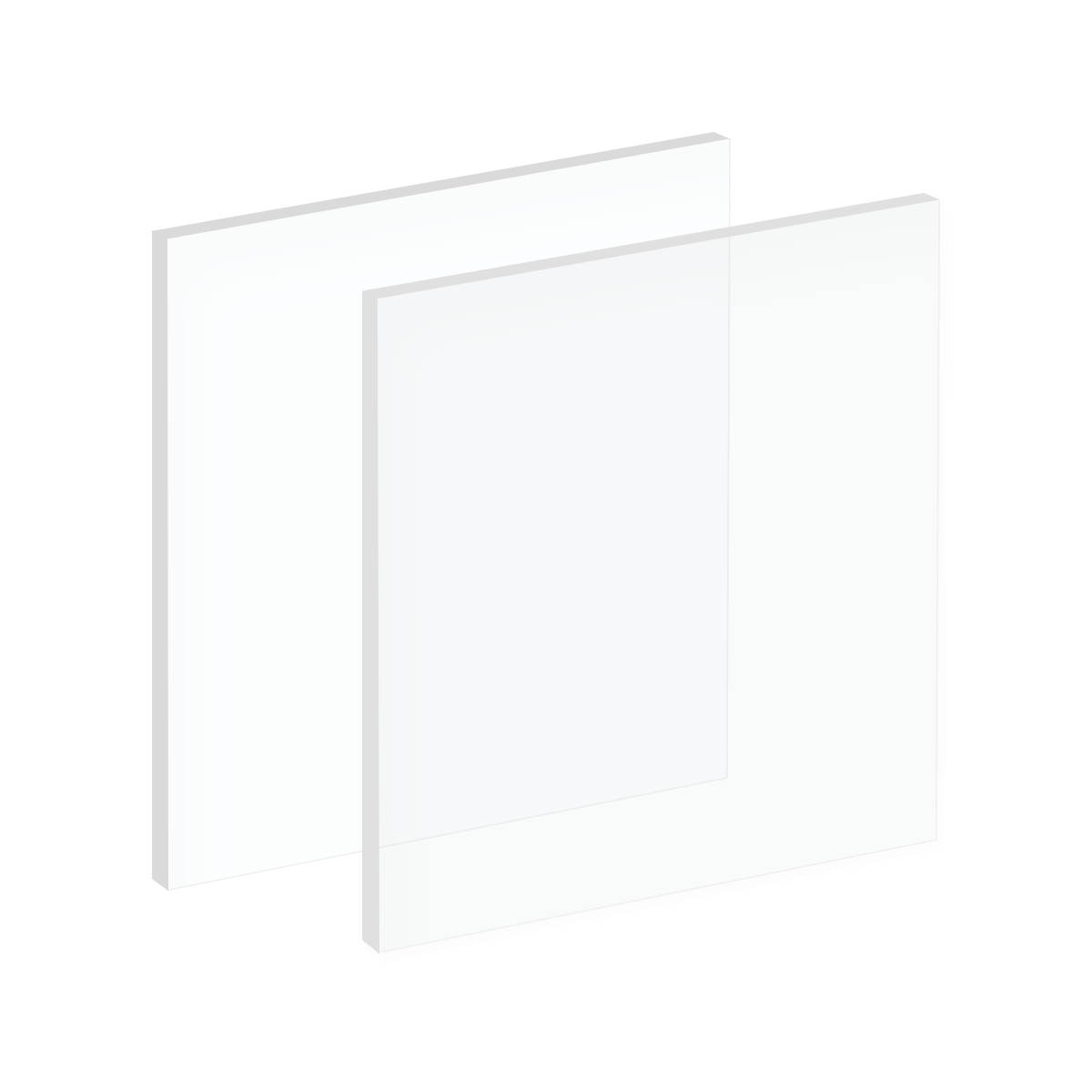 4x6 Acrylic Blanks, Clear, 20 Pack
