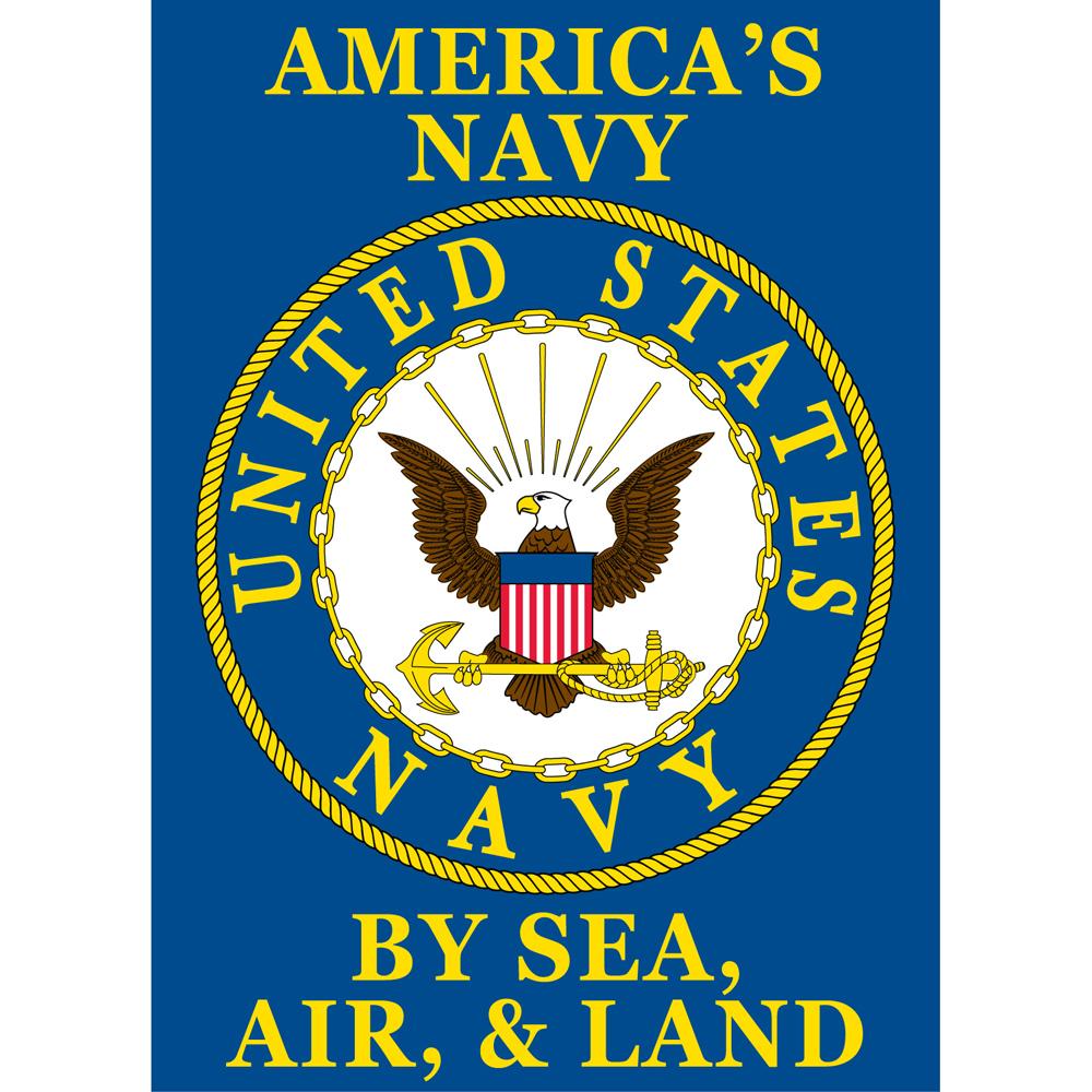 United States Navy Served With Pride Flag with Grommets 28" x 40"