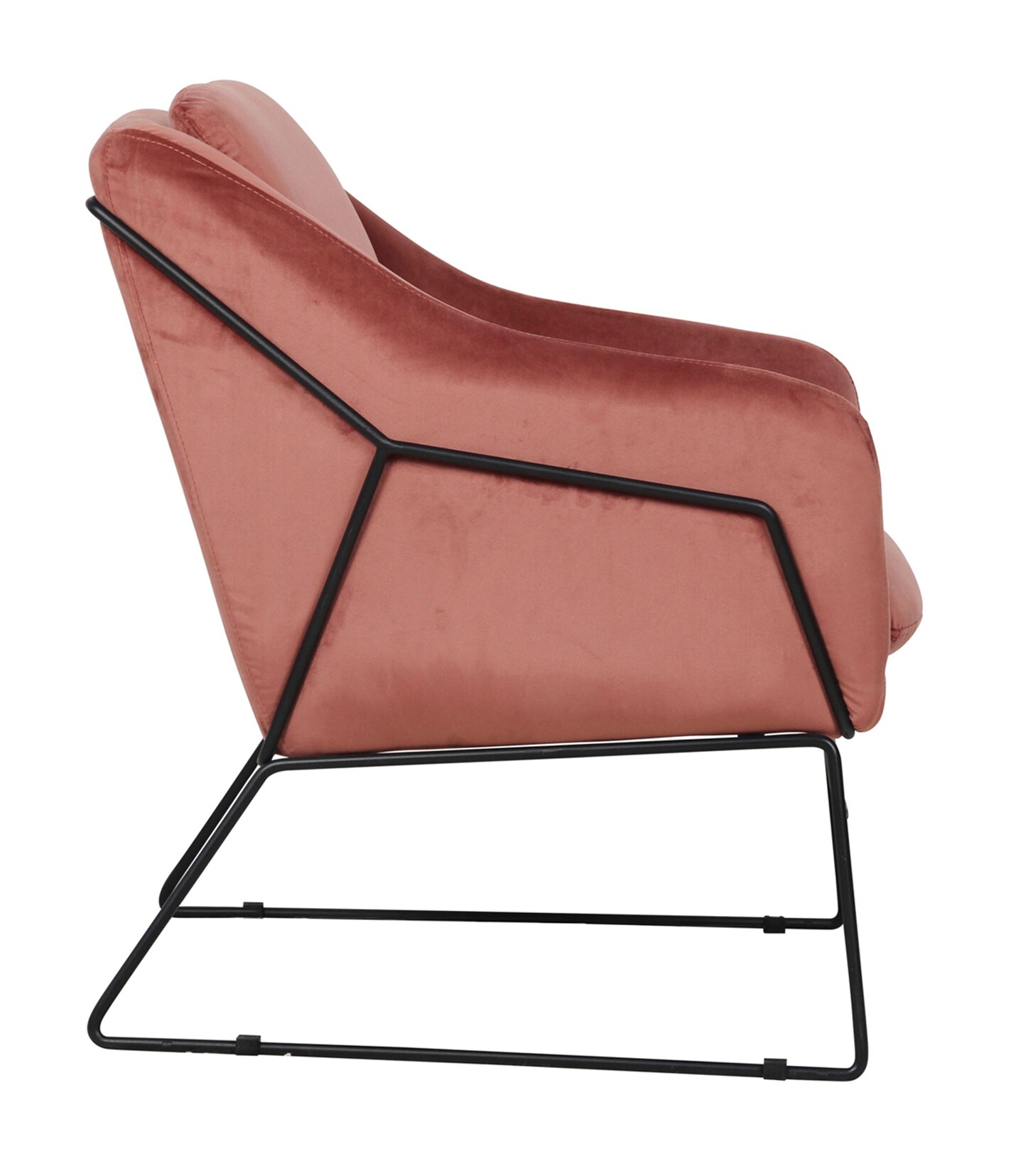 LeisureMod Harmony Velvet Accent Armchair
