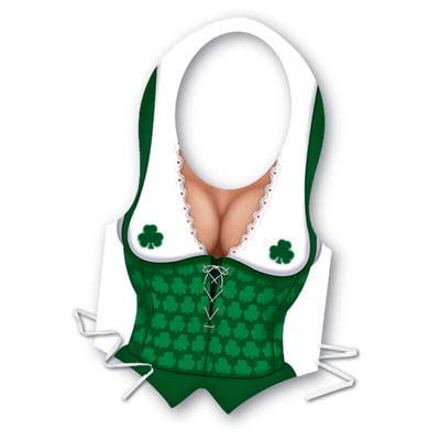 Party Central Club Pack of 24 Green and White Shamrock Women Adult St. Patrick&#x27;s Day Vests - One Size