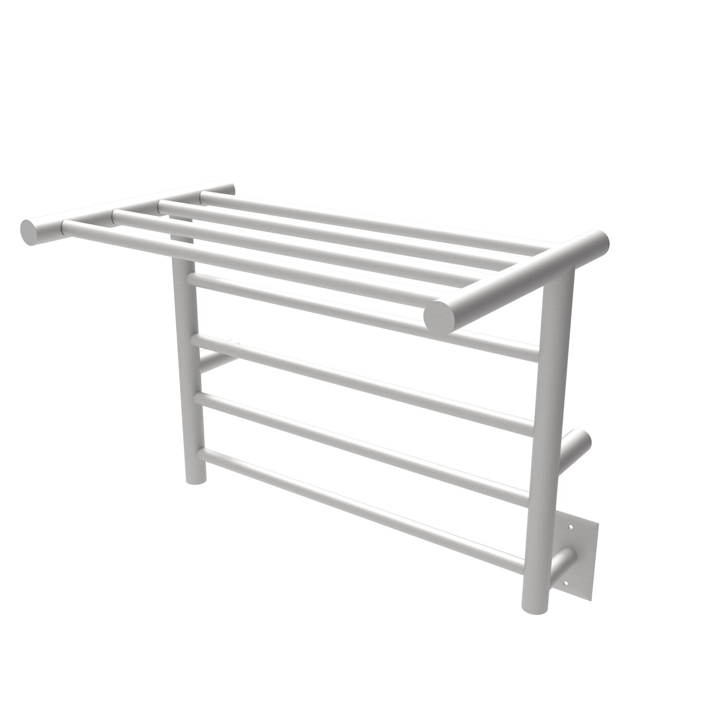 Amba Products 24.25&#x22; Stainless Steel Brushed Shelf 8 Bar Towel Warmer