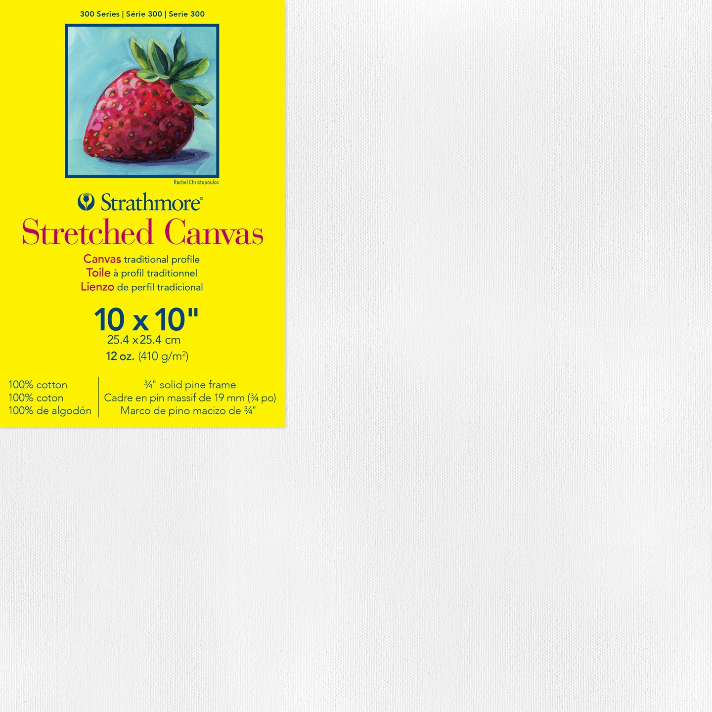 Strathmore 300 Series Traditional Stretch Canvas-10&#x22;X10&#x22;
