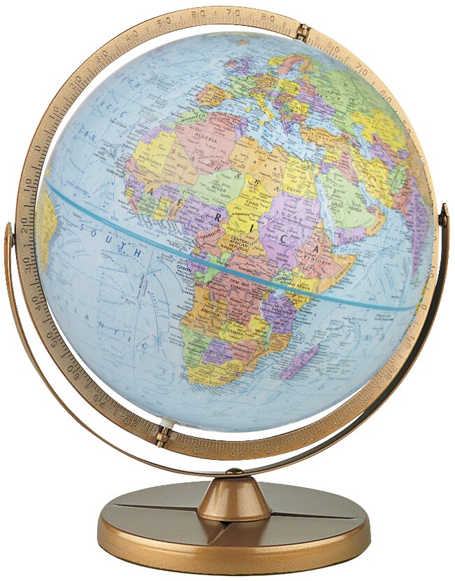 Pioneer 12" Diameter Blue Ocean World Globe with Full Meridian