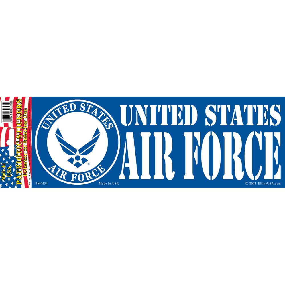 Air Force Bumper Sticker 3-1/4&#x22;X9&#x22;