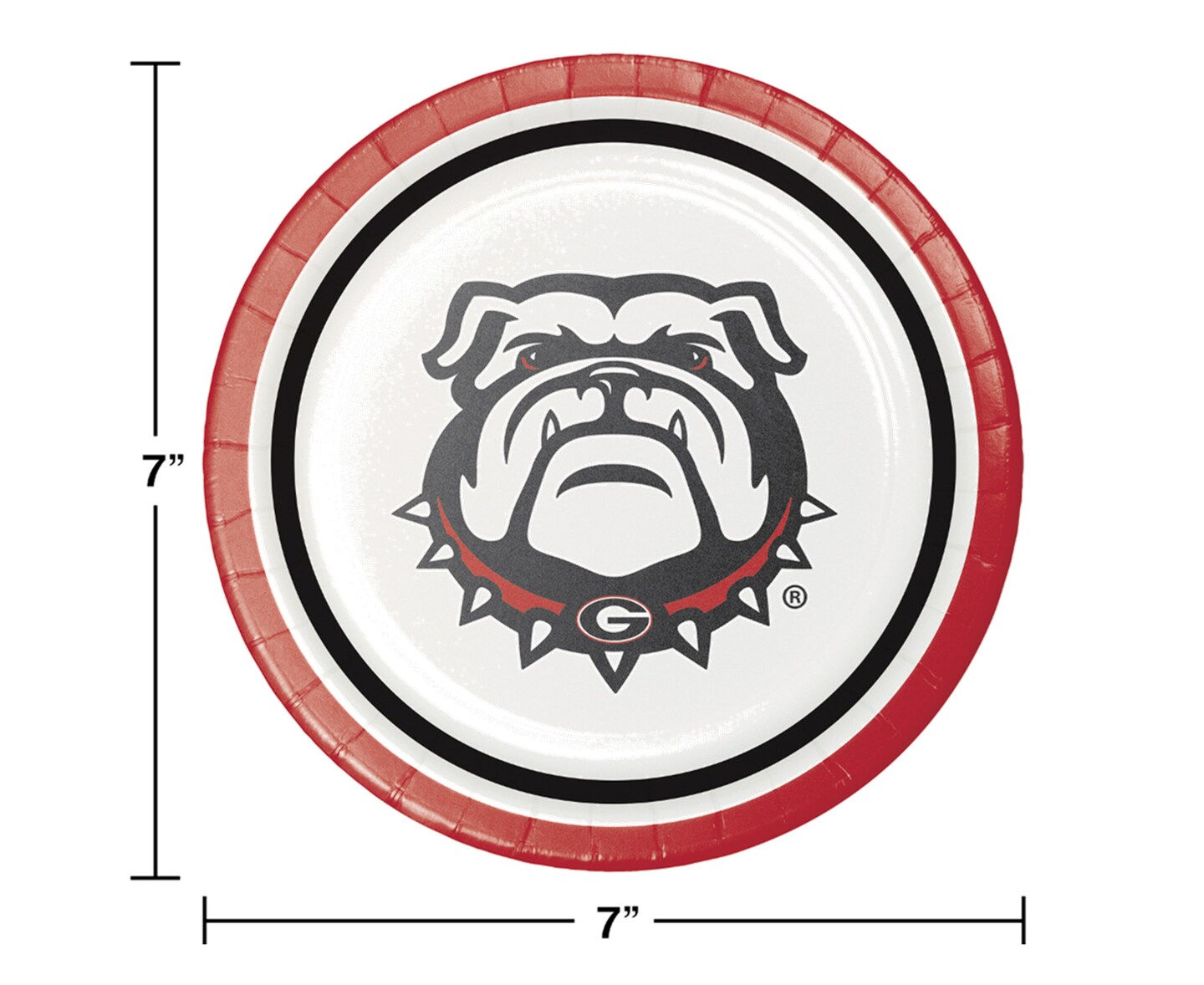 University of Georgia Dinnerware Party Bundle - Dinner &#x26; Dessert Plates, Table Cover - Bulldogs Football Tailgate Set of Paper Decor Supplies
